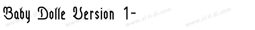 Baby Dolle Version 1字体转换